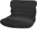 Posh Creations Structured Comfy Seat for Bedrooms and Dorm Rooms, Large Bean Bag Chair, Laguna Lounger, Black by TinyTreasures Baby Boutique
