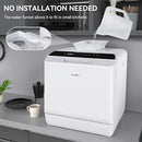 Hermitlux Countertop Dishwasher, 5 Washing Programs Portable Dishwasher With 5-Liter Built-in Water Tank, No Hookup Needed by TinyTreasures Baby Boutique