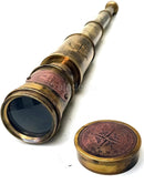 Scout Regiment Brass Telescope 19" London 1940 Broadhurt Clarkson Antique Replica Spyglass Scope High Resolution DF Lens Brilliant Magnification (Scout -19") by TinyTreasures Baby Boutique