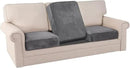 PrinceDeco Stretch Sofa Cushion Covers for Couches and Sofas,Soft Velvet Couch Seat Covers, Sofa Covers Washable, Seat Cushion Cover for 3 Couch Sofa Pet Friendly - Grey, Each Width Up to 29.5" by CozyNest Decor