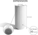 31.5 Inch Tall Roman Column Concrete Planter（14.2Dx31.5H，36 Pounds）,Durable All-Weather Use with Drainage Holes,Large Tall Round Planter for Outdoor Indoor Plants by CozyNest Decor