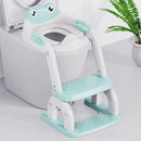 Potty Training Seat with Step Stool Ladder, Upgraded 2-in-1 Toddler Potty Training Toilet Seat with Non-Slip Step Splash Guard Handles and Waterproof Cushion, Toddler Potty Seat for Kids Boys Girls by TinyTreasures Baby Boutique
