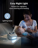 HEYVALUE Nasal Aspirator for Baby, Hospital Grade Nose Sucker with 9 Levels Suction, Night Light and Nursery Rhyme Soothing Function, Electric Nose Suction for Baby with Food-Grade Silicone Tips by TinyTreasures Baby Boutique