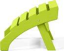 WestinTrends Dylan Outdoor Patio HDPE Adirondack Ottoman Footrest, Lime by CozyNest Decor