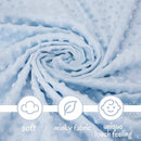 Pro Goleem Teddy Bear Lovey Baby Security Blanket for Boys and Girls Unisex Soft Lovie Baby Gifts for Newborn Toddler Snuggle Toy Stuffed Animal Blue 16 Inch by TinyTreasures Baby Boutique