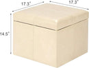 Adeco Storage Ottoman by CozyNest Decor