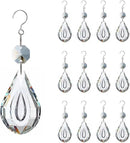 12pcs Crystal Suncatchers, Hanging Crystals Chandelier Prisms for Windows, Rainbow Maker Home Decoration by GreenHaven Gardens
