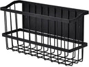 Magnetic Storage Basket, Black Magnetic Towel Basket with Strong Magnet for Kitchen Laundry Room Office School Organization and Home Dryer Ball Storage, 11.02"x3.15"x5.91" by CozyNest Decor