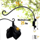 AJART Bird Feeder Hangers Outdoor: 16-Inch Swivel Hanging Plant Bracket for Indoor Wall Mount - Swivel Plant Hook for Flower Basket by GreenHaven Gardens