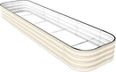 DaisyVibe Raised Garden Bed Kit, Planter Raised Garden Boxes Outdoor, Oval Large Metal Raised Garden Beds for Vegetables Flowers (White, 8ftx2ftx1ft) by CozyNest Decor