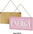 Pink Room Decor Spiritual Decoration Meditation Room Decoration Inspirational Spa Positive Affirmations Wall Decor Wood Plaque Sign Hanging Door Sign Home Office Yoga Room by CozyNest Decor