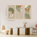 IARTTOP Boho Mid-century Modern Wood Wall Art 16x32 Inch Large Green Abstract Wood Wall Decor Mid Century Bohemian Artwork for Bedroom Living Room Office Kitchen Set of 3 by CozyNest Decor