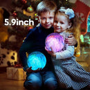 BRIGHTWORLD Moon Lamp Galaxy Lamp 5.9 inch 16 Colors LED 3D Moon Light, Remote & Touch Control Moon Night Light Gifts for Girls Boys Kids Women Birthday by TinyTreasures Baby Boutique