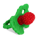 RaZbaby RaZberry Silicone Teether Pacifier – Teething Relief for Infants, Food-Grade, BPA-Free, Hands-Free Design, Natural Berrybumps Fruit Texture for Sensory Development, Freezable – Red by TinyTreasures Baby Boutique