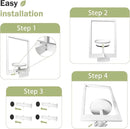 Picture Frame Plant Holder, Wall Mount Plants shelf Indoor Outdoor, Metal Hanging Planters Stand Decor, Window Planter Hanger Shelves, Modern Floating Ornament Rack Art for Home & Garden((White 2pc)) by GreenHaven Gardens