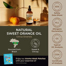 Gya Labs Orange Essential Oil for Diffuser & Skin - Huge 4 Fl Oz - 100% Pure Natural Sweet Orange Oil for Massage, Face, Cleaning & Candle Making Scent by CozyNest Decor