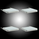 Chair Cushion for Dining Chairs with Ties 4 Pack Non Slip Memory Foam Kitchen Room Chair Pads 17x16 Inch, Beige
