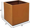 Corten Steel Planter Box Metal Square Planters Steel Large Planter Outdoor Tall Plant Durable Antique Detached for Commercial Residential Patio Deck and Backyard 26 Inch by GreenHaven Gardens