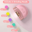 Megainvo Baby Nail Trimmer Electric USB Rechargeable Baby Nail File, Baby Nail Clippers w/Storage Compartment & LED Light, Electric Nail File for Baby Infant Toddler Newborn Nail Care Kit Pink by TinyTreasures Baby Boutique