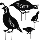NUOBESTY 4pcs Metal Quail Garden Decorative Statues Standing Metal Quail Lawn Sculptures Ornaments Metal Quail Art Sculptures for Yard Garden Lawn Decor Animal Outdoor Decorations by GreenHaven Gardens