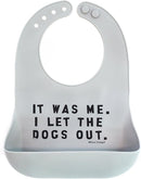 Baby Bib for Eating by Bella Tunno, Waterproof Silicone Bib with Large Food Catcher, Adjustable Fit for Babies 4-12 months & Toddlers 1-3 Years, Boys & Girls, Let The Dogs Out by TinyTreasures Baby Boutique