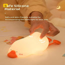Big Goose Night Light，Squishy Silicone Kids Lamp, Dimmable 3-Gear Warm Light with Tap Control, BPA-Free Baby Cut LED Nightlight for Nursery Bedrooms Camping & Party Decor by TinyTreasures Baby Boutique