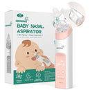 GROWNSY Nasal Aspirator for Baby, 2-in-1 Electric Nose Spray & Suction, Baby Nose Sucker with Powerful Suction, Music and Light Soothing Function, Pink by TinyTreasures Baby Boutique