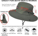 Fishing Hat, UPF50+ Wide Brim Sun Hat for Men Women, UV Protection Hiking Beach Bucket Hats Summer Safari Hat by GreenHaven Gardens