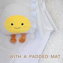 Teepee Tent for Kids with Padded Mat Cotton Canvas Kids Teepee with Pompom for Toddlers Indoor Play Tent for Girls Boys with Stars Lights, Carry Bag, Banner Flag (Snowman) by TinyTreasures Baby Boutique