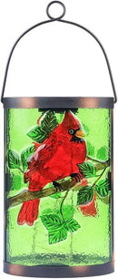Hanging Solar Lantern Outdoor Decorative Waterproof LED Solar Cardinal Lights Tabletop Lamp for Outdoor Patio Garden by GreenHaven Gardens