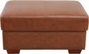 Ottoman Rectangular Storage Ottoman Bench, Genuine Cow Leather Footrest, Coffee Table, Stool Footstool with Hinged Lid for Living Room, Bedroom, Entryway, Brown, 36.5"x28"x18.5" by CozyNest Decor