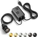 Garbage Disposal Air Switch Kit -Professional- Dual Outlet, Sink Top Waste Disposer On/Off, Garbage Disposal Button, Brass Made Cover, UL Listed by CozyNest Decor