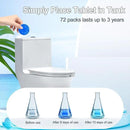 KIISIISO Toilet Bowl Cleaners Tablet 72 PACK, Automatic Toilet Cleaners for Deodorizing & Descaling, Long-Lasting Toilet Bowl Cleaner Tablets with Sustained-Release Technology Against Tough Stains by CozyNest Decor