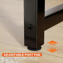 PayLessHere | 32 Inch Computer Desk | Brown | Office Desk with Metal Frame, Adjustable Feet | Water-Resistant, Scratchproof Surface | Sturdy Writing Table for Home Office or Study | Pack of 2 by CozyNest Decor