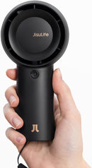 JISULIFE Portable Handheld Turbo Fan [18H Max Cooling Time], 6000mAh USB Rechargeable Personal Battery Operated Lash Small Pocket Fan with 5 Speeds for Travel/Outdoor/Vacation/Concerts- Black by TinyTreasures Baby Boutique