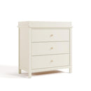 Graco Sasha 3-Drawer Chest with Changing Table Topper (Froasted Oat) – GREENGUARD Gold Certified, Nursery Bedroom Wood Chest with Spacious Storage, Interlocking Drawer System, Pre-Installed Tracks by TinyTreasures Baby Boutique