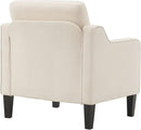 VINGLI Modern Accent Chairs Set of 2, Beige Living Room Chairs Comfy Armchair for Bedroom, Upholstered Sofa Chair Reading Chair for Small Spaces, Apartment, Waiting Room by CozyNest Decor
