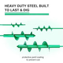 4 Pack Garden Ground Earth Spiral Drill Bit for 3/8" Hex Drive Drill, Auger Drill Bits for Bulbs Planting, Hole Digger Flowers,Bedding Digging Plant Rapid Planter Tool by GreenHaven Gardens