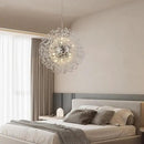 Dandelion Crystal Chandelier with Chrome, Modern Large Sputnik Hanging Lamp, Sunflower Beaded Pendant Light Fixtures High Ceiling for Living Room Bedroom Dining Room (Chrome 16Lights) by CozyNest Decor