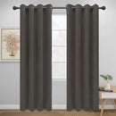 Easy-Going Blackout Curtains for Bedroom, Solid Thermal Insulated Grommet and Noise Reduction Window Drapes, Room Darkening Curtains for Living Room, 2 Panels (52x84 in,Taupe) by CozyNest Decor