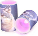 Flickering Flameless Candles, Wolf Snowy LED Candles with Remote Timer, Set of 2 Battery Operated Candle for Valentine Wedding Birthday by GreenHaven Gardens