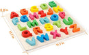 Coogam Wooden Alphabet Puzzle – ABC Letters Sorting Board Blocks Montessori Matching Game Jigsaw Educational Early Learning Toy Gift for Preschool Year Old Kids by TinyTreasures Baby Boutique
