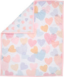 Bedtime Originals Rainbow Hearts Pink/Purple 3-Piece Baby Crib Bedding Set by TinyTreasures Baby Boutique