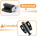 2 Pack Cabinet Magnetic Touch Latch, Push to Open Catches Magnet Push Release Latches Hardware for Kitchen Cabinet Drawer Cupboard Closet Door (Black) by TinyTreasures Baby Boutique