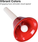 8 Note Hand Bells for Kids Adults, Colorful Merry Handbells Set Musical Instruments by TinyTreasures Baby Boutique