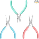 WORKPRO Jewelry Pliers Set, 3 Pack Jewelry Making Tool Kit Includes Mini Needle Nose Plier/Chain Nose Plier, Round Nose Plier and Wire Cutter for Jewelry Repair, DIY Crafts, Jewelry Making Supplies by TinyTreasures Baby Boutique