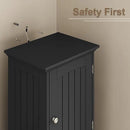 ChooChoo 67" Tall Bathroom Storage Cabinet Freestanding with Adjustable Shelves, Narrow Storage Linen Cabinet with 2 Doors and 1 Drawers for Bathroom, Living Room, Kitchen, Black by CozyNest Decor