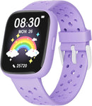 Kids Watch for Girls 5-12, Kids Smart Watch Fitness Tracker Pedometer, No Phone Needed, Puzzle Games with Parental Control, IP68 Waterproof, Heart Rate, Sleep Monitor, Step Counter, 80 Sports by TinyTreasures Baby Boutique