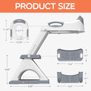 SKYROKU Potty Training Seat for Toddlers – 2-in-1 Adjustable Potty Ladder with Step Stool, Anti-Slip Cushion, Splash Guard & Extra-Wide Pedals, Supports 200+ lbs, Ideal for Boys & Girls by TinyTreasures Baby Boutique