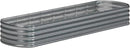 zizin Galvanized Raised Garden Bed Metal Oval Raised Garden Beds Outdoor Planter Box for Vegetables (12x2x1.3FT, Silver) by GreenHaven Gardens
